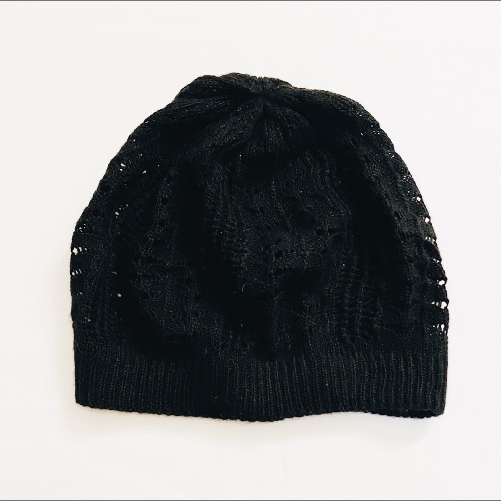 Black Crotchet Beanie